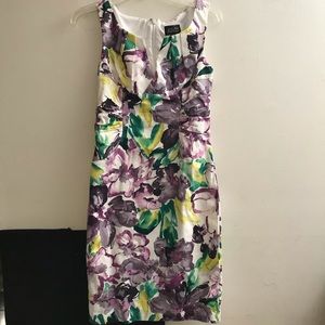 Adrianna Papell Floral Dress Sleeveless Sz 4